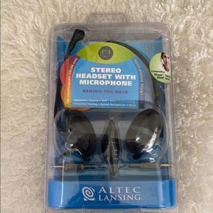 Latex Lansing Stereo headset with microphone